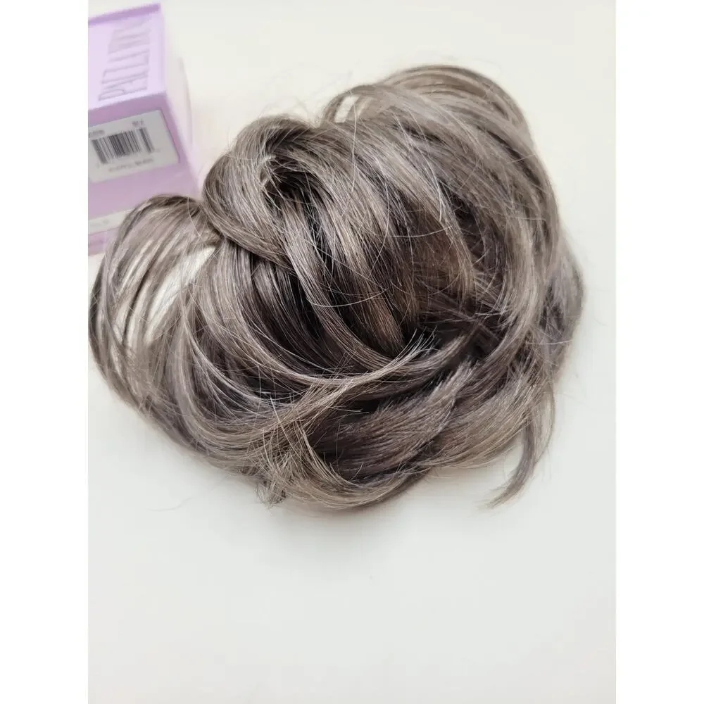 Paula Young Playful A3239 Hairpiece Clip-In Bun Color 38 Ash Brown Grey